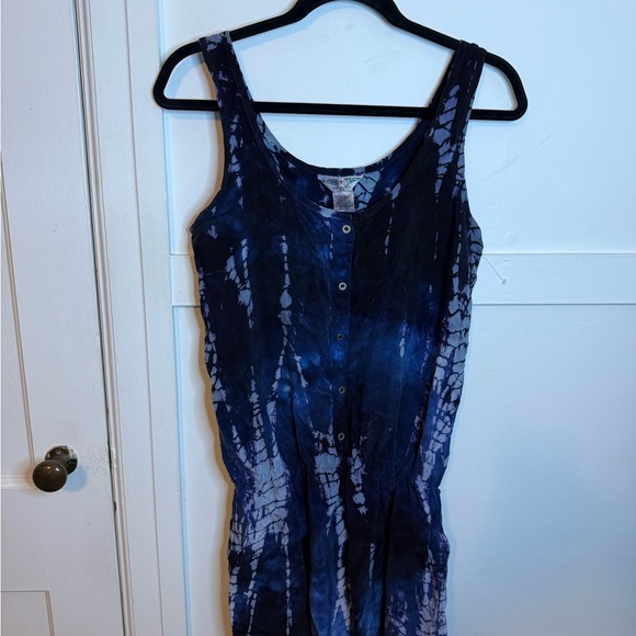 Hard Tail Midnight Blue Y2K Elastic Waist Dress - Picture 4 of 6